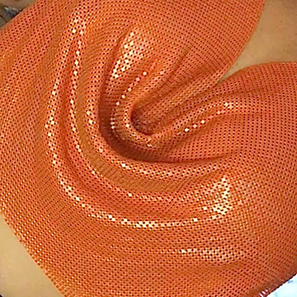 Orange chain mail shirt